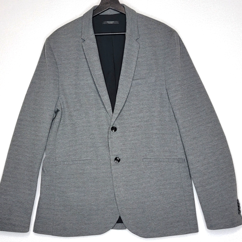 Men's Essentials Zara Daily Outfit Gray Sport Coat Size Xxl